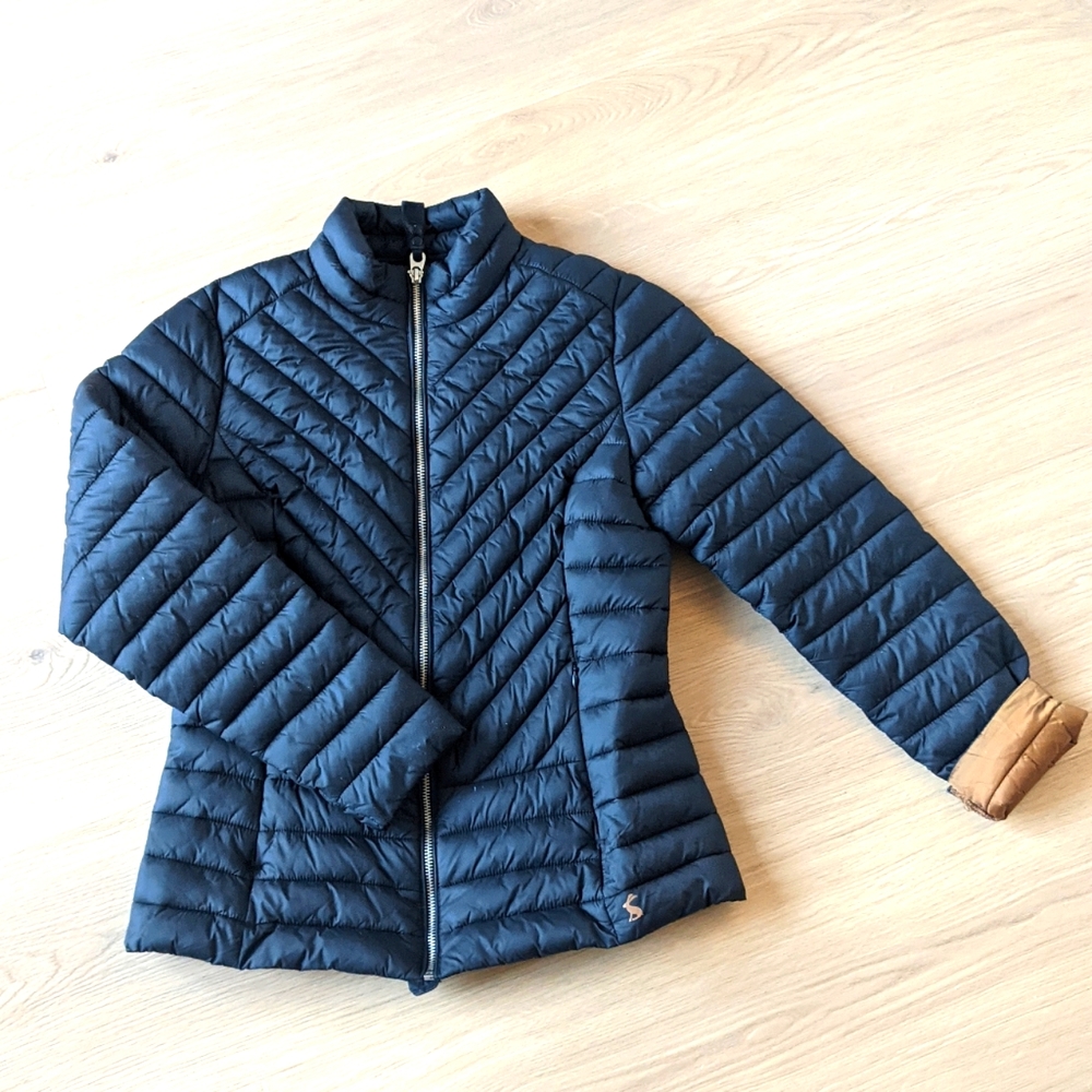 Joules Élodie black puff jacket size 6